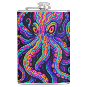 Cantil Octopus Colorido Trippy