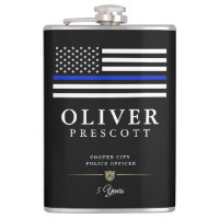 Oficial de Polícia| Linha Azul Fino Preta