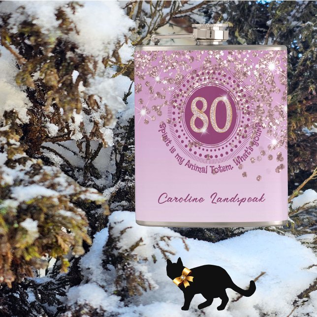 Cantil Oitenta e Rosa Dourada citação do Bebendo e da Gli (Criador carregado)