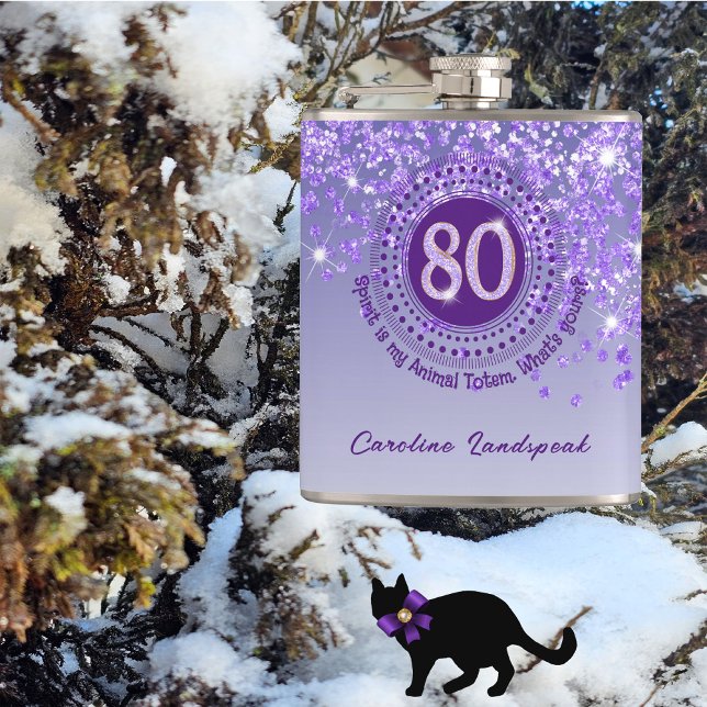 Cantil Oitenta & roxa com & citação de Bebendo (Criador carregado)