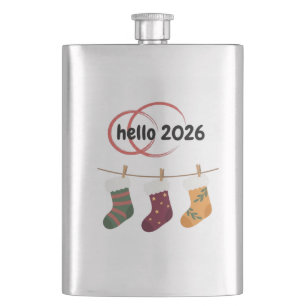 Cantil Olá 2026 Ano Novo Aconchegante Meias de Inverno Gr