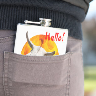 Cantil Olá! Crânio e fogo de Demon