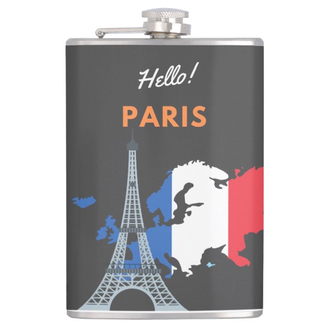 Cantil Olá Paris Flask (Frente)