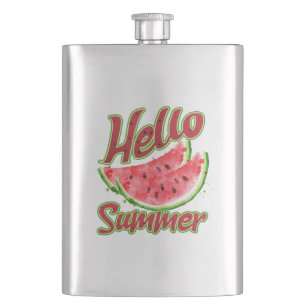 Cantil Olá Summer   Aquarela Design de melancia