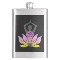 OM Namaste Lotus Flower Yoga Pose Espiritual