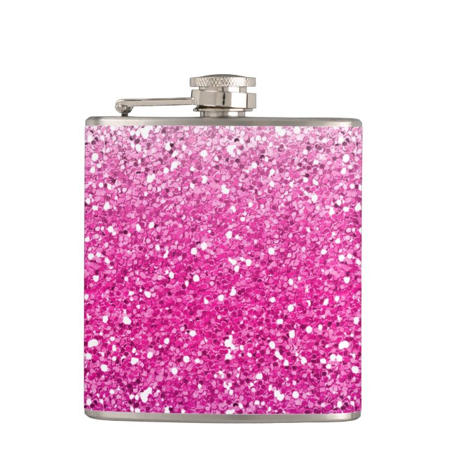 Cantil Ombre cor-de-rosa Glittery (Frente)