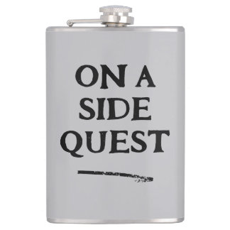 Cantil On a Side Quest Vinyl Wrapped Flask