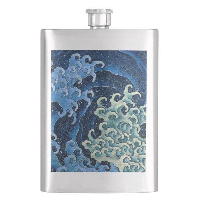 Cantil Onda Feminina Hokusai Vintage Oceano  (Frente)