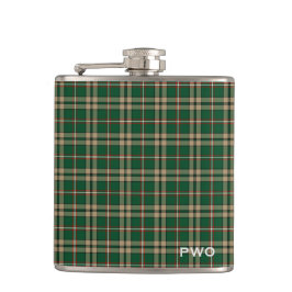 Cantil O'Neill Tartan Monograma Verde e Xadrez de Tom