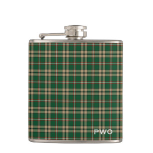 Cantil O'Neill Tartan Monograma Verde e Xadrez de Tom