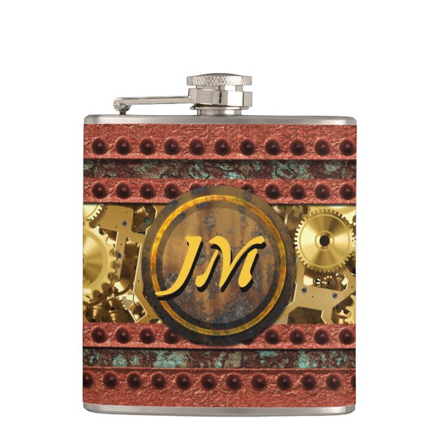 Cantil Opções de Flask Molhadas Steampunk 4A (Frente)