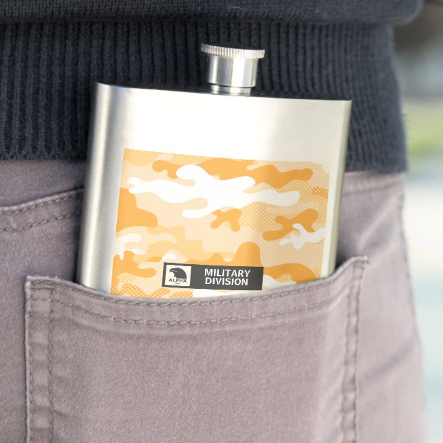 Cantil Orange Camouflage Pattern Military  (In loco)