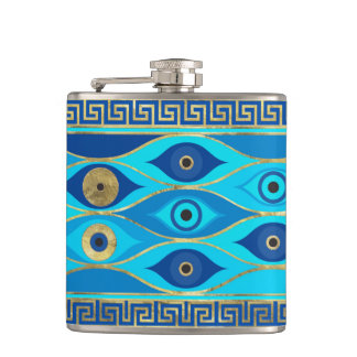 Cantil Ornamento grego de Mau, olhos e chaves gregas