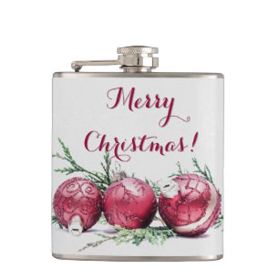 Cantil Ornamentos de Lixo Vermelho Natal Pintura de Óleo
