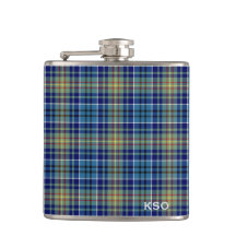O'Sullivan Tartan Monograma Xadrez Azul e Verde