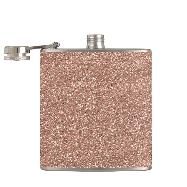 Cantil Ouro cor-de-rosa do brilho brilhante Sparkly (Aberto)