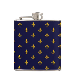 Cantil Ouro Fleur de Lis no Marinho Blue