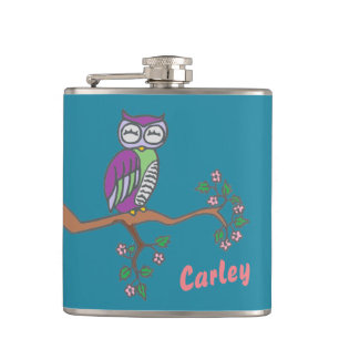 Cantil Owl Art Night Blue Personalizado