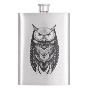 Cantil Owl Wild Animal Nature Ilustração Arte Tatuagem
