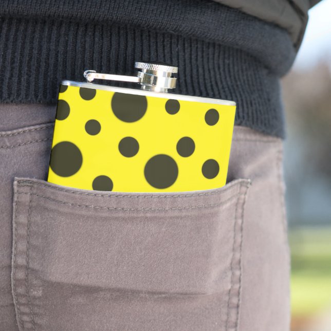 Cantil Padrão amarelo preto simples moderno (In loco)
