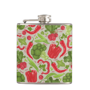 Cantil Padrão brilhante de vegetais frescos