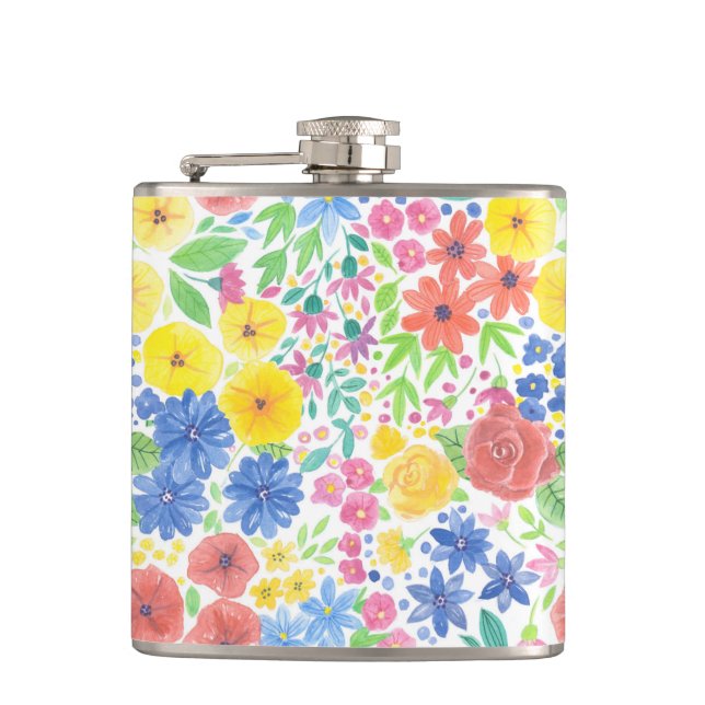 Cantil Padrão de aquarela floral (Frente)