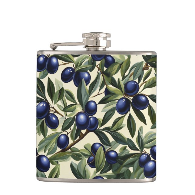 Cantil Padrão de Branqueamento Oleícola Elegante com Azul (Frente)