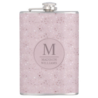 Cantil Padrão de Brilho Dourado Rosa Pastel Bege Macio Pe