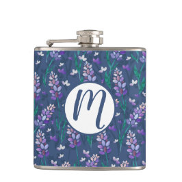 Cantil Padrão de Campos de lavanda em Roxo