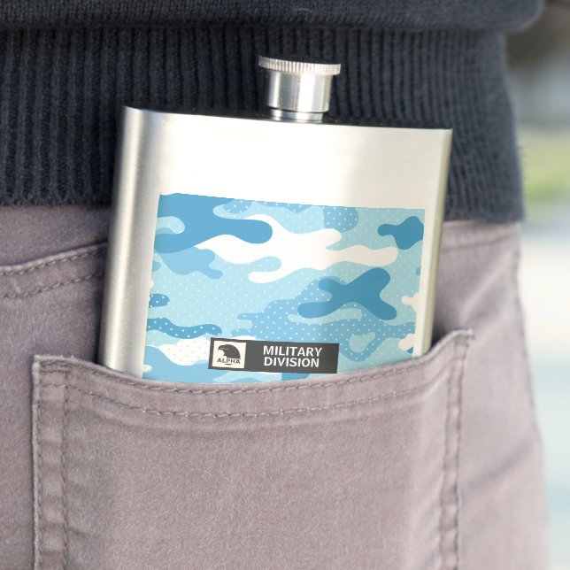 Cantil Padrão de Camuflagem Azul Claro Militar (In loco)