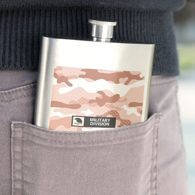 Cantil Padrão de Camuflagem Militar Pêssego Macio (In loco)