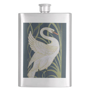Cantil Padrão de Cisnes Art Nouveau: Impressão de Cisne d