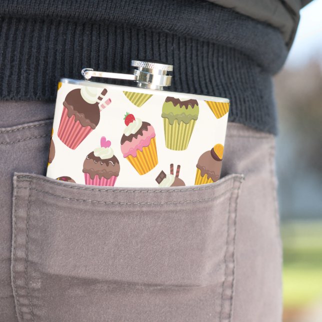 Cantil Padrão de cupcake, Padrão de Muffin, Chocolate, Co (In Situ)