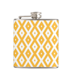 Cantil Padrão de diamante amarelo sunny e branco