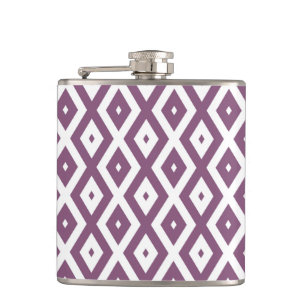Cantil Padrão de diamante branco e Mauve