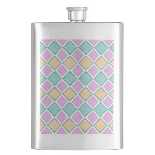 Cantil Padrão de Diamante Prisma Harlequim Pastel