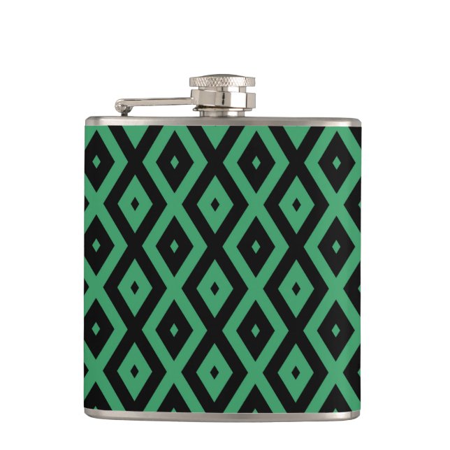 Cantil Padrão de diamante verde e preto (Frente)