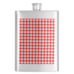 Cantil Padrão de Diamante Vermelho e Branco por ShirleyT