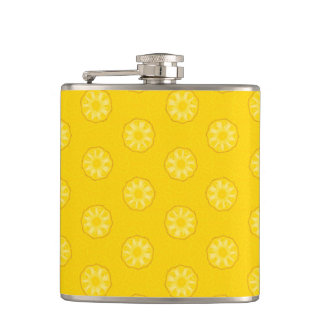 Cantil Padrão de fatias de abacaxi amarelo