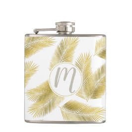 Cantil Padrão de Folhas de Folha de Ouro