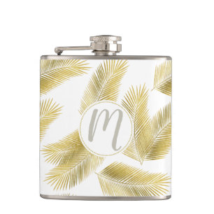 Cantil Padrão de Folhas de Folha de Ouro