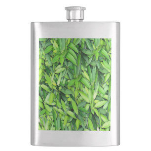 Cantil Padrão de Folhas Verde Lush - Botânica da Natureza