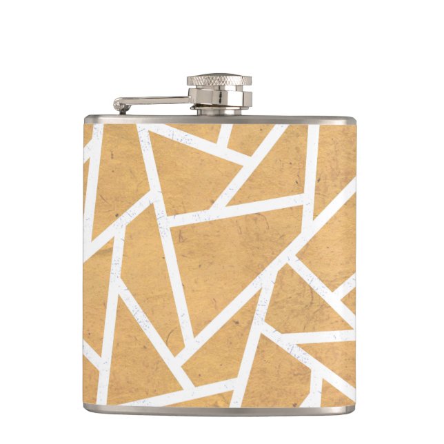 Cantil Padrão de mosaico amarelo e branco (Frente)
