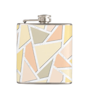 Cantil Padrão de mosaico amarelo-limão