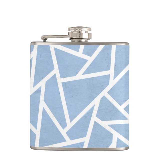 Cantil Padrão de mosaico branco e azul pálido (Frente)