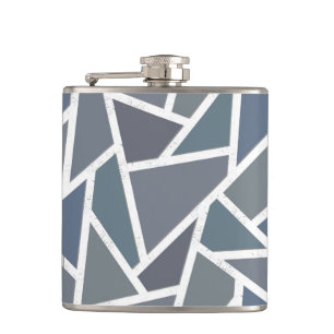 Cantil Padrão de mosaico de cinza azul