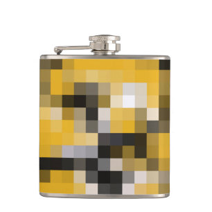 Cantil Padrão de mosaico preto amarelo moderno da Trendy