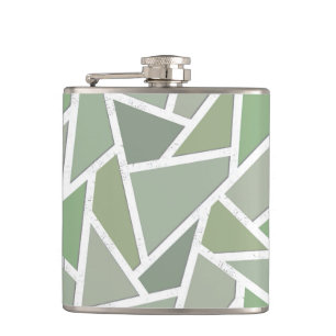 Cantil Padrão de mosaico verde-oliva