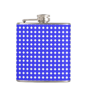 Cantil Padrão de Pequenos Diamantes Quadrados Azul Cobalt