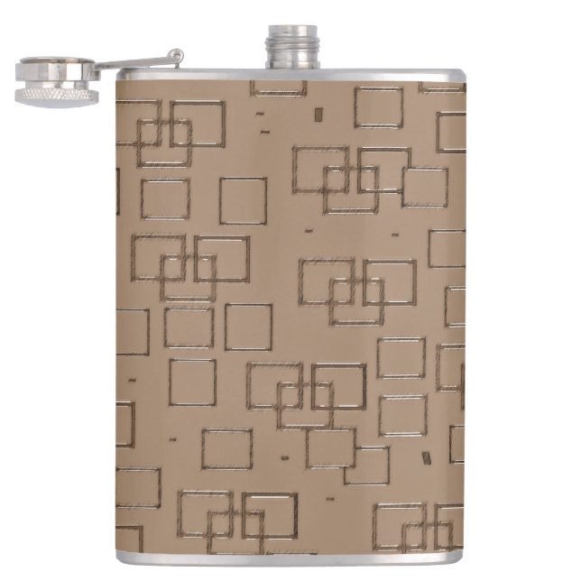 Cantil Padrão de quadrados coloridos do café (Aberto)